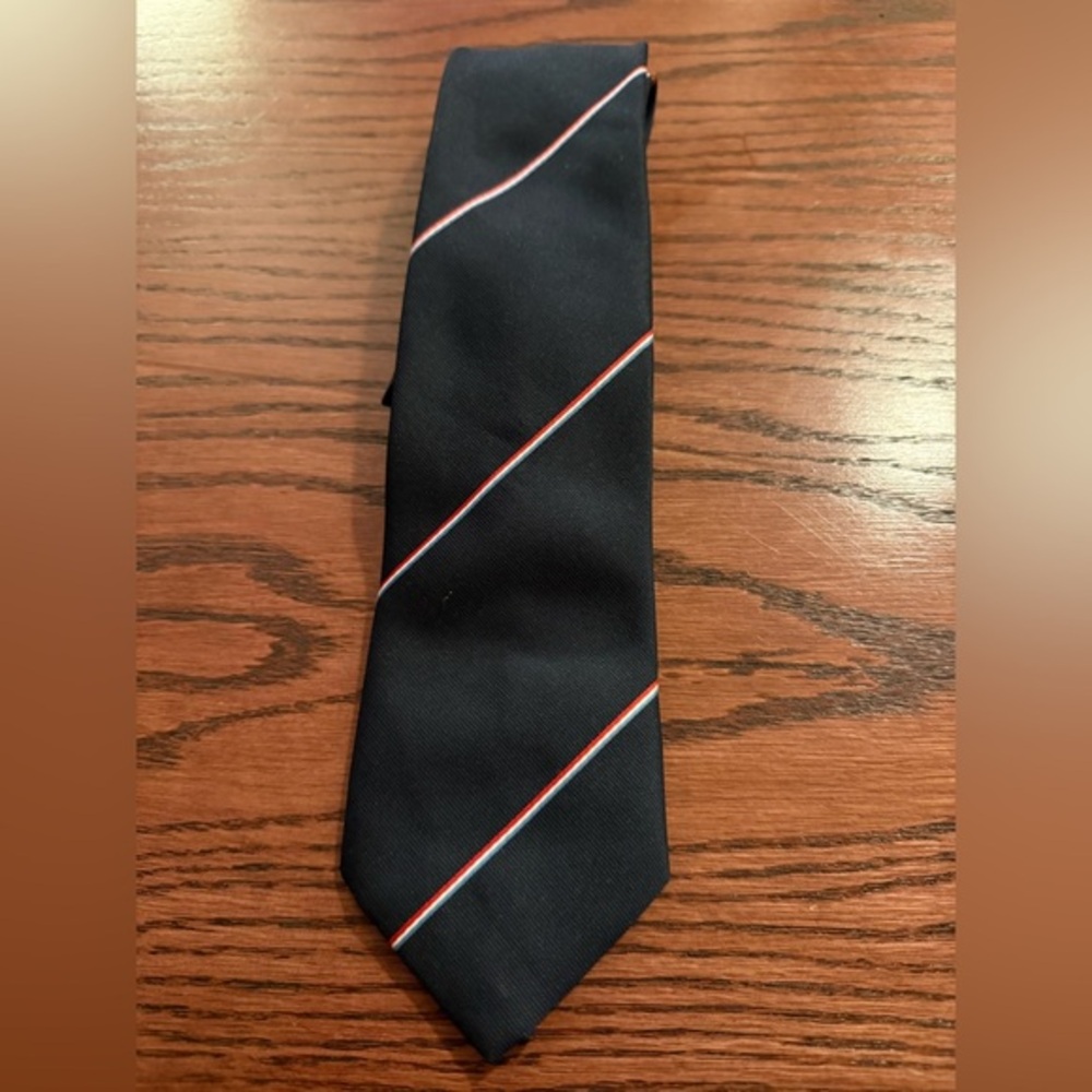 Classic Black Striped Tie